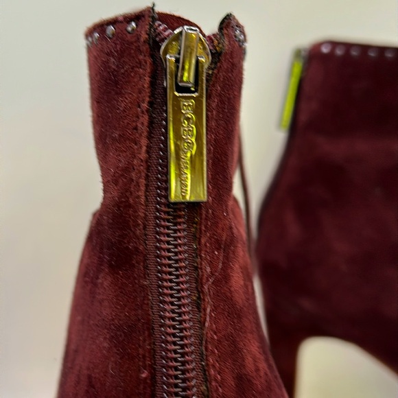 BCBG Generation burgundy peep toe lace heels shoes sandals .  Size 38.5/8.5 - Picture 17 of 17